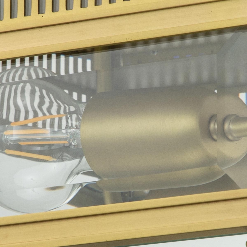 Elstead - Āra griestu gaismeklis HOLBORN 2xE27/60W/230V IP44 zelta krāsā